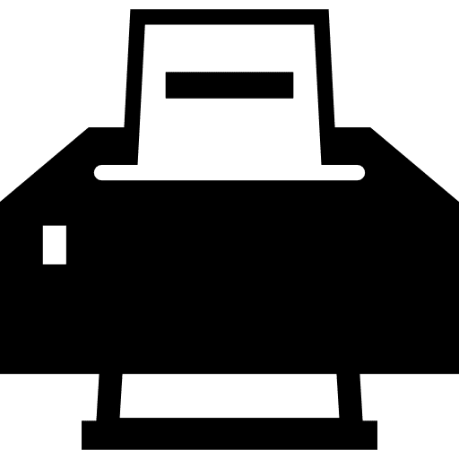 Printer stationery paper printing icon