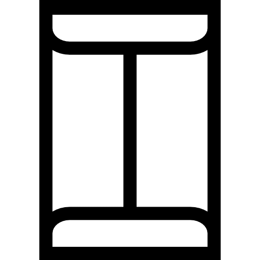 Long rectangular envelope outline shapes envelopes rectangle icon