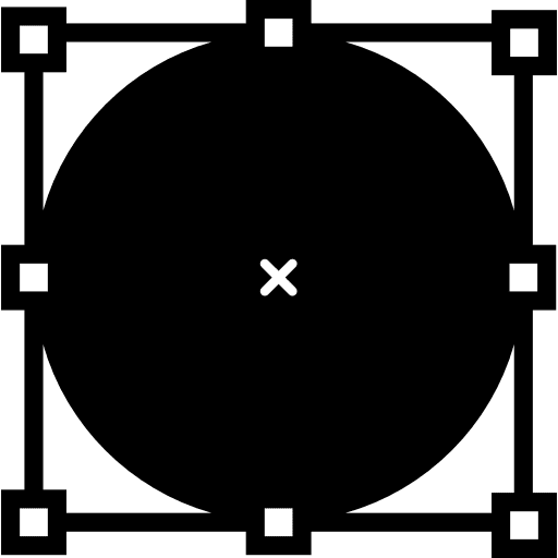 Circular vector shape circle designing print products icon