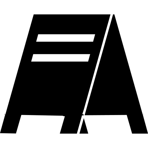 Bar signal blackboard for daily menu daily stationery menu icon