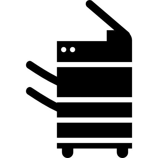 Printer machine with drawers drawers machine printer icon