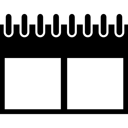 Wall calendar variant with springs spring calendar calendar variant wall calendar icon