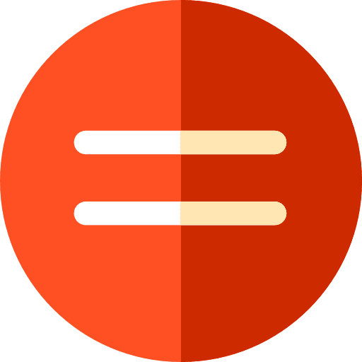 Equal signs maths same icon