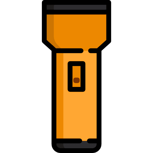 Flashlight illumination light miscellaneous icon
