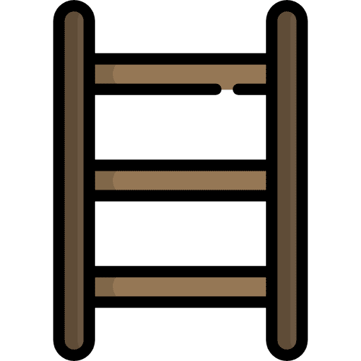 Ladder construction and tools construction ladder icon