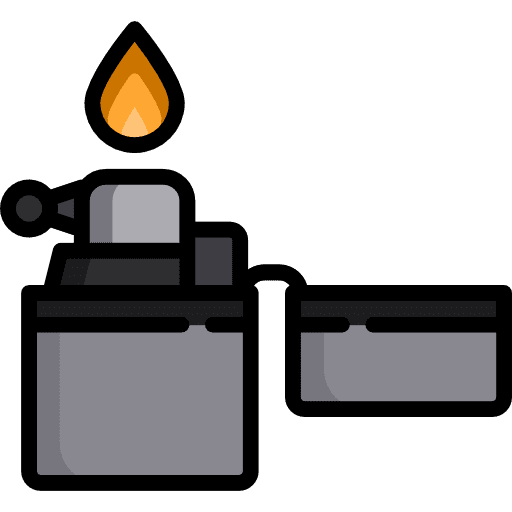 Lighter flaming gasoline petrol icon