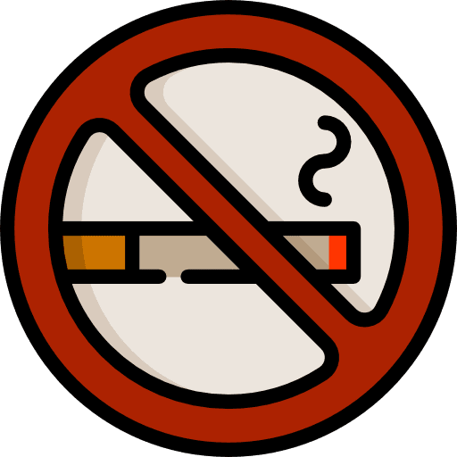 No smoking healthcare and medical smoke prohibition icon
