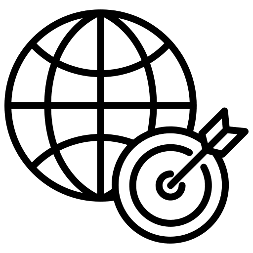 Global ads commercial targeting icon