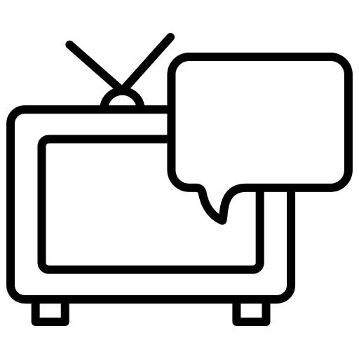 Message ads advertising tv icon