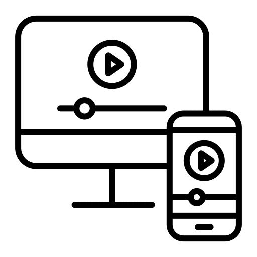 Video computer marketing video icon