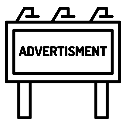 Ads publicity advertising business icon