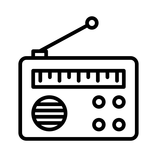 Radio publicity marketing communications icon