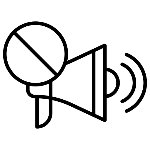 Ads commercial block megaphone icon