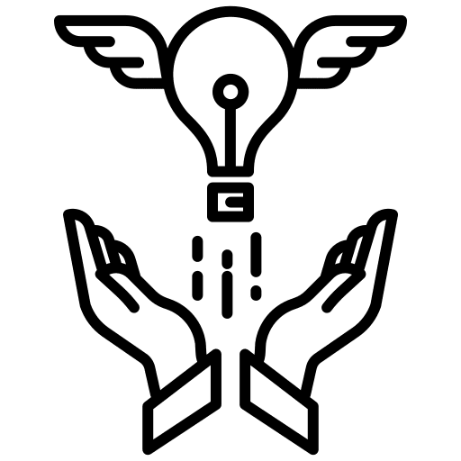 Idea commercial marketing hands and gestures icon