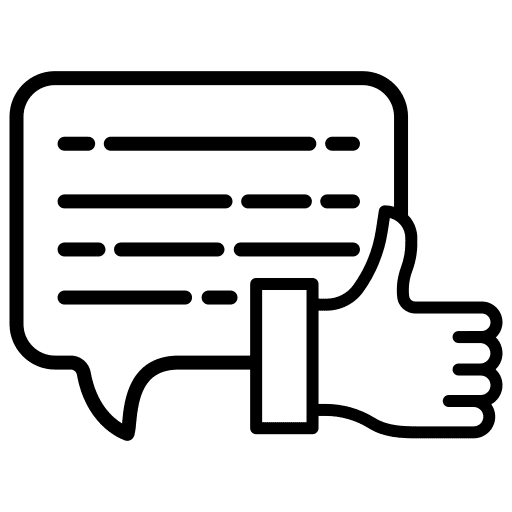 Like chat bubble marketing communications icon