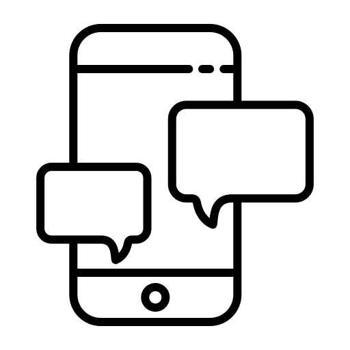 Message business smartphone text icon
