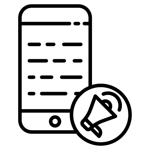 Mobile mobile smartphone marketing icon