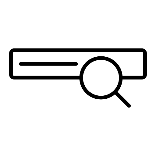 Search business advertising loupe icon