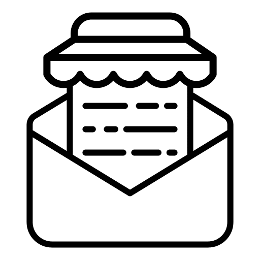 Sale communications envelope advertising icon