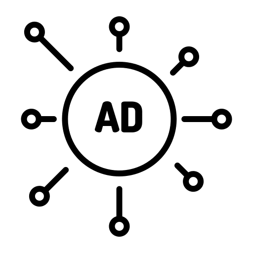 Stream ads marketing commercial icon