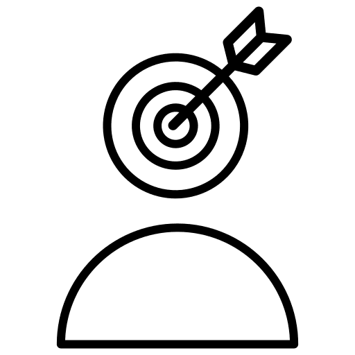 Target marketing publicity advertisement icon