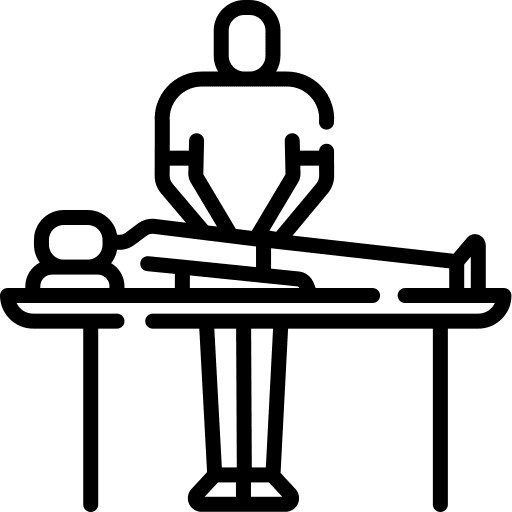 Body treatment persons massage icon