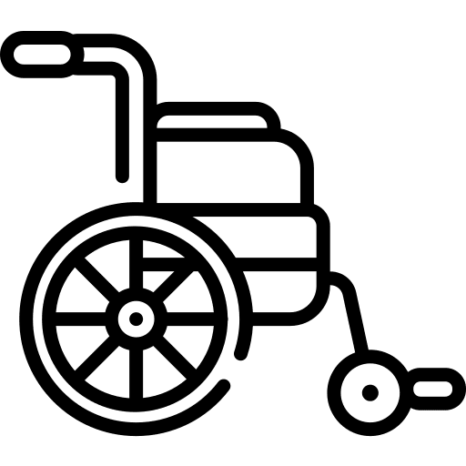 Disabled transport tools and utensils handicapped icon