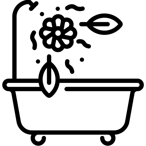 Bath bathtub hygiene bathroom icon