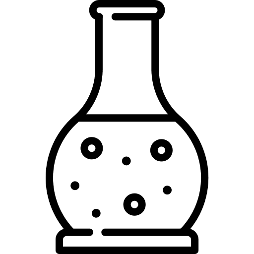 Chemical science flasks chemical icon