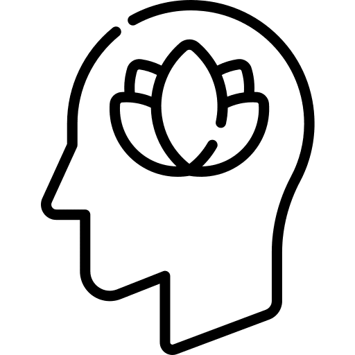 Head relax thinking psychology icon