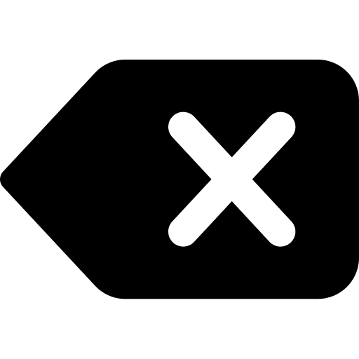 Delete remove cancel tag icon