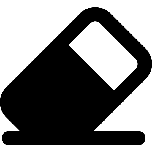 Eraser remove interface eraser icon