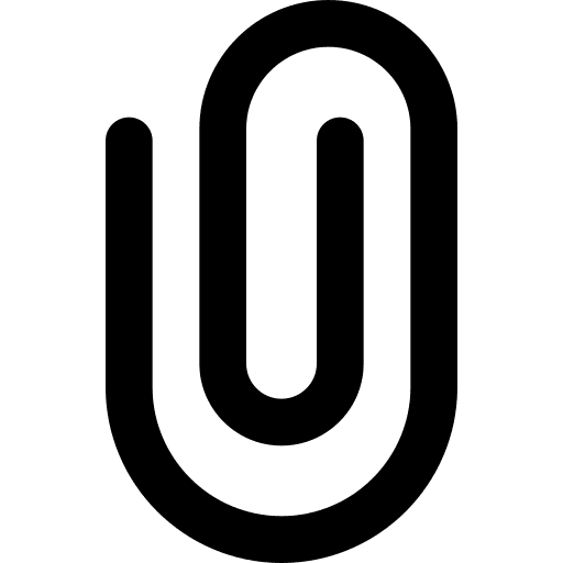 Paperclip clip tools and utensils attachment icon