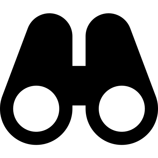 Binoculars interface viewpoint outlook icon