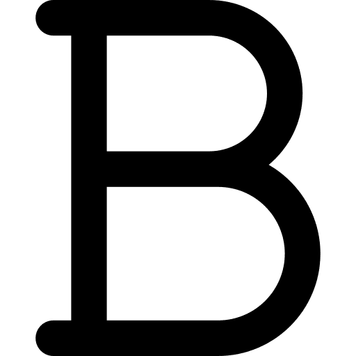 Bold bold text text format bold option icon