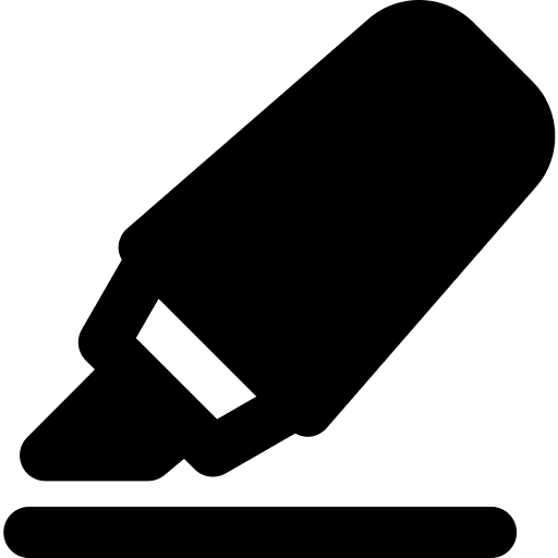 Highlighter edit permanent tools and utensils icon