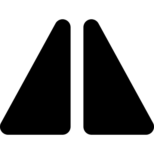 Mirror mirror editor triangle icon