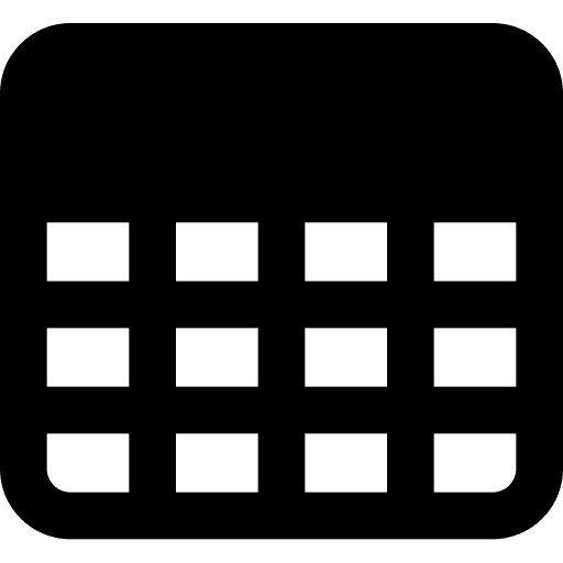 Calendar schedule time and date administration icon