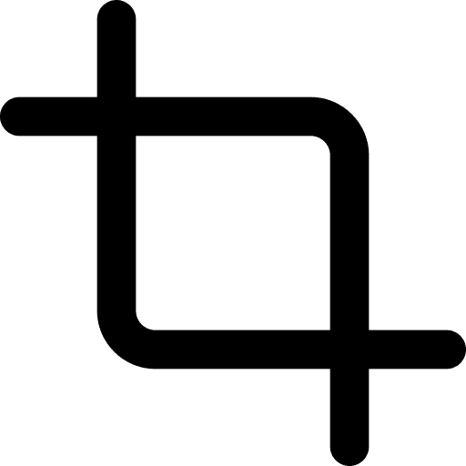 Crop transform cut interface icon