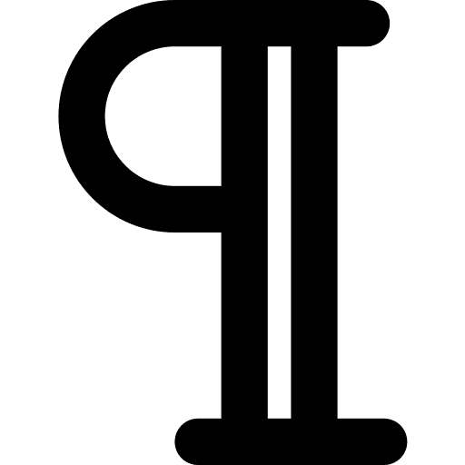 Paragraph text justify align icon