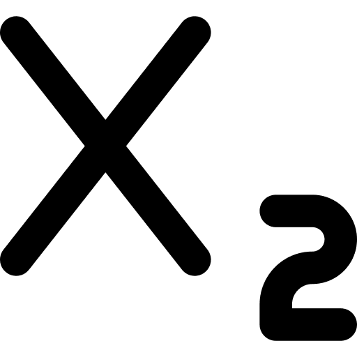 Subscript subscript letter number icon