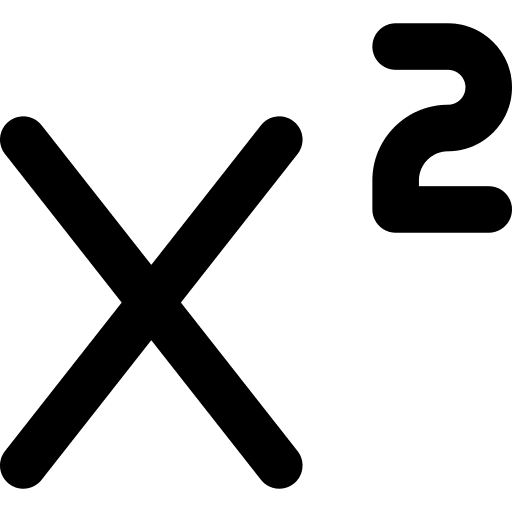 Superscript symbol interface letter icon