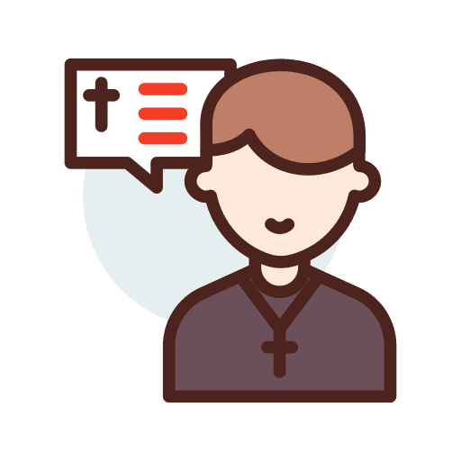 Priest protestant faith catholic icon Priest protestant faith catholic icon