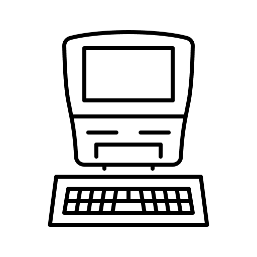 Macintosh electronic multimedia device icon