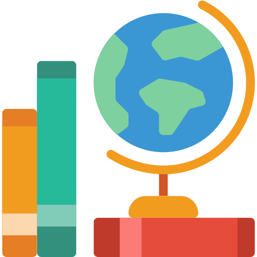 Globe geography learning earth globe icon