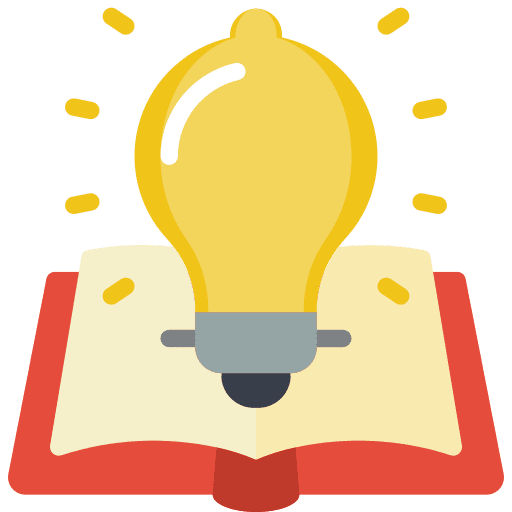 Idea knowledge base light bulb education icon