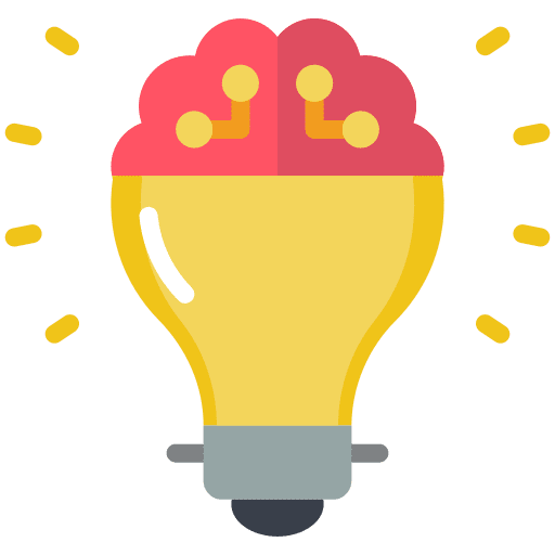 Lightbulb electronics thinking technology icon Lightbulb electronics thinking technology icon