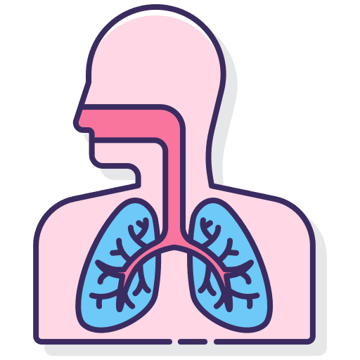 Respiratory system breathe healthcare and medical medical icon