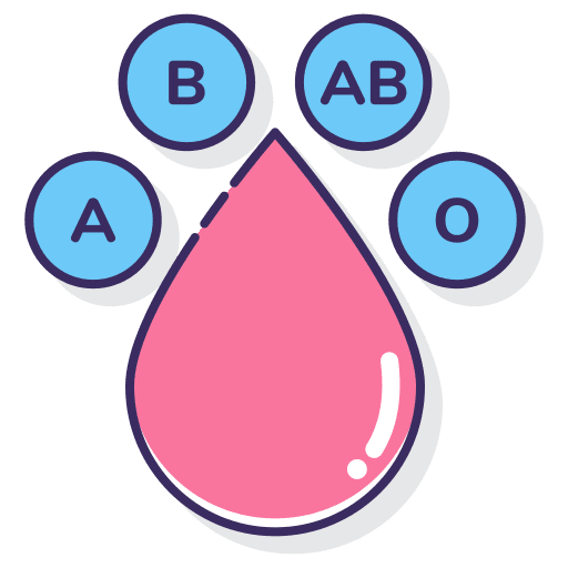 Blood type blood drop blood type blood test icon