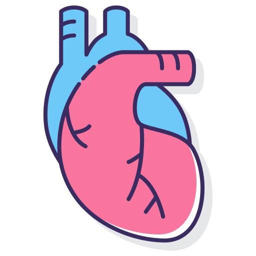 Heart healthcare healthcare and medical organ icon